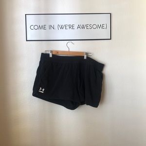 Underarmor plus shorts with pockets